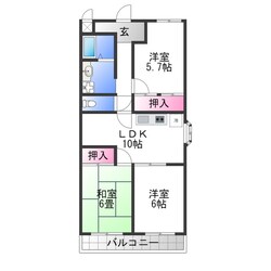 エクセル深井の物件間取画像